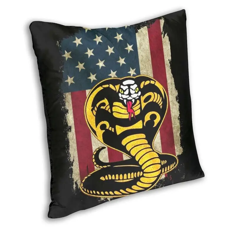 Cool Vintage Cobra Kai Sneak Legend Pillow Cover Home Decor 3D Double-sided Printing The Karate Kid Cushion Cover for Sofa