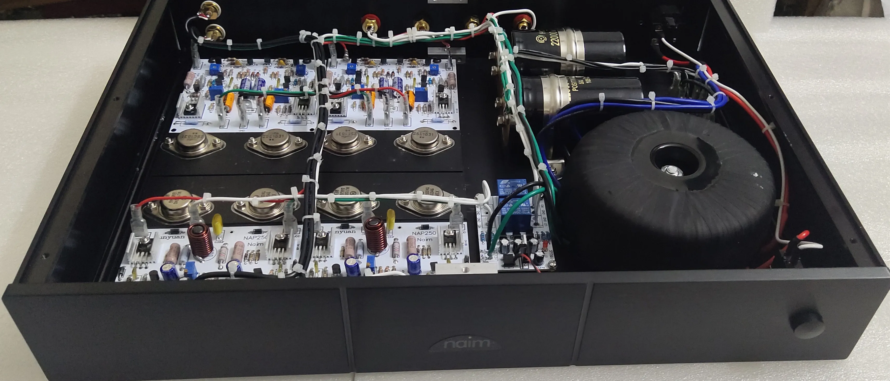 Finished SY-N250 Stereo Power Amplifier Base On NAIM NAP250 Power Amplifier