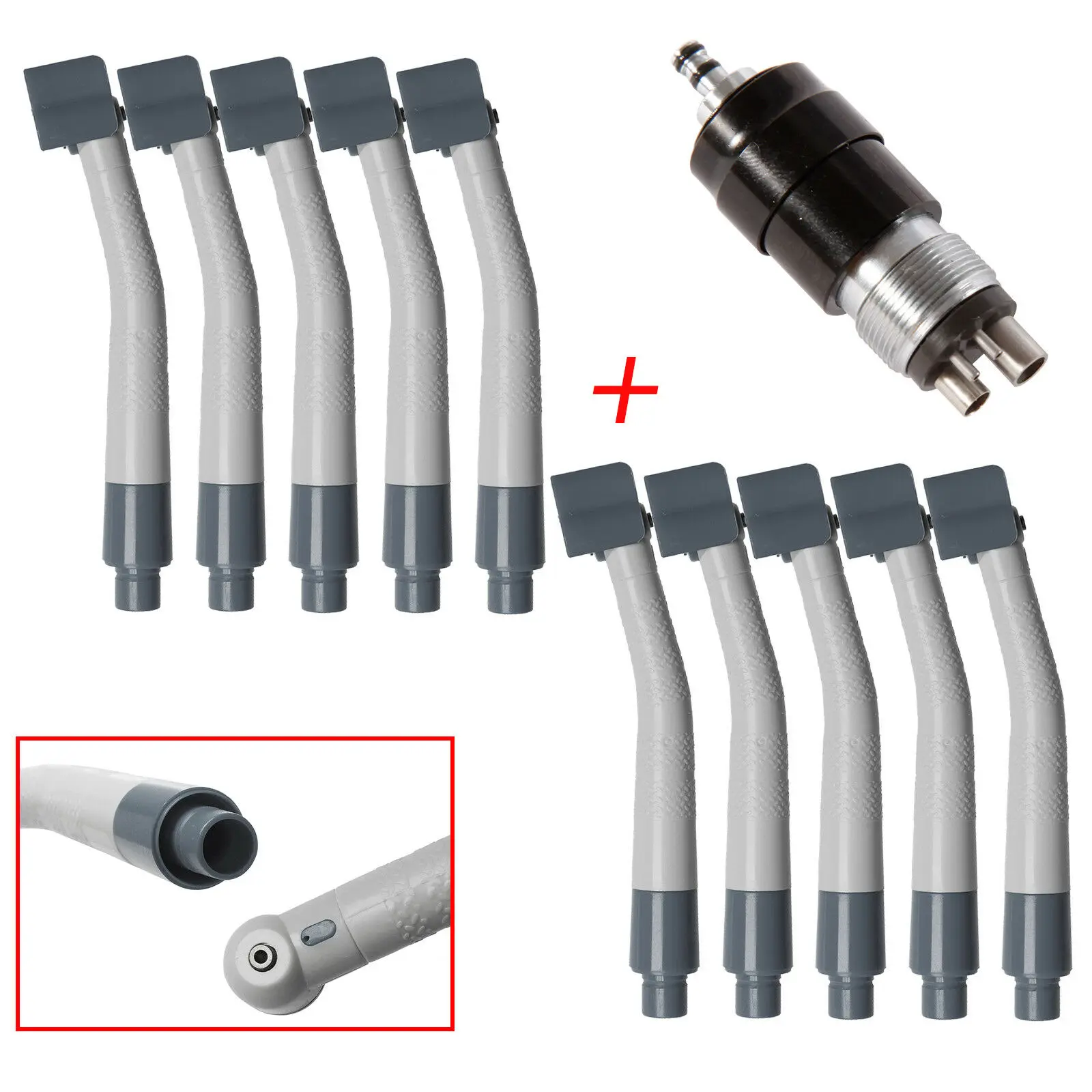 

5/10/30pcs Dental High Speed Handpiece Air Turbine NSK Disposable Personal Use With 4 Hole Couple