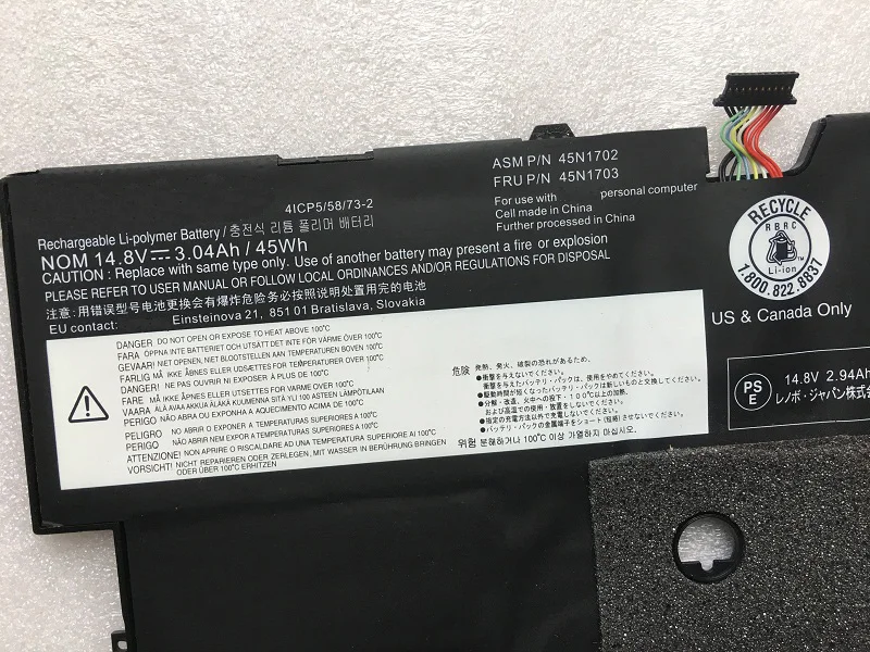 Imagem -05 - Supstone Genuíno 45n1700 45n1701 45n1702 45n1703 Bateria do Portátil para Lenovo Thinkpad x1 Carbono Gen 20bs 20a7 2023 00hw002 N3ncj