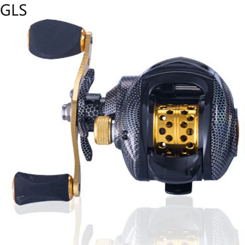 Baitcasting Reel 6KG Max Drag Shallow Deep Spool 4+1BB Fishing Coil Fishing reel 2021 New