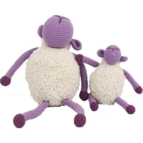 Mother Sheep and Fry Lamb Hand Washable Knitting Sleeping Friend