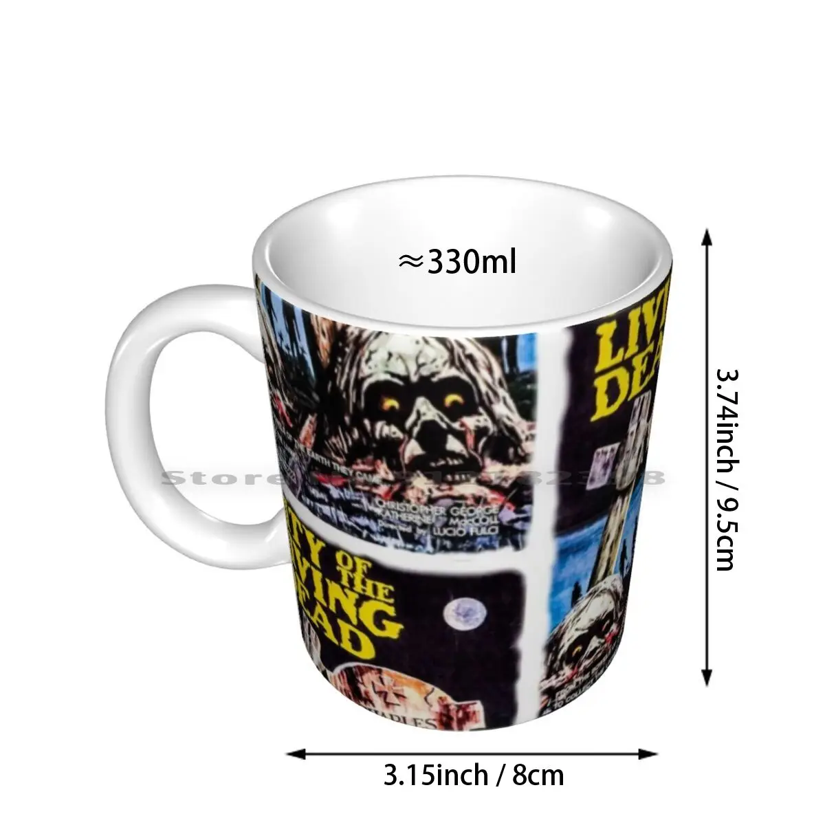 City Of The Living Dead Print Ceramic Mugs Coffee Cups Milk Tea Mug City Living Dead Lucio Fulci Cult Movie Horror Film Films