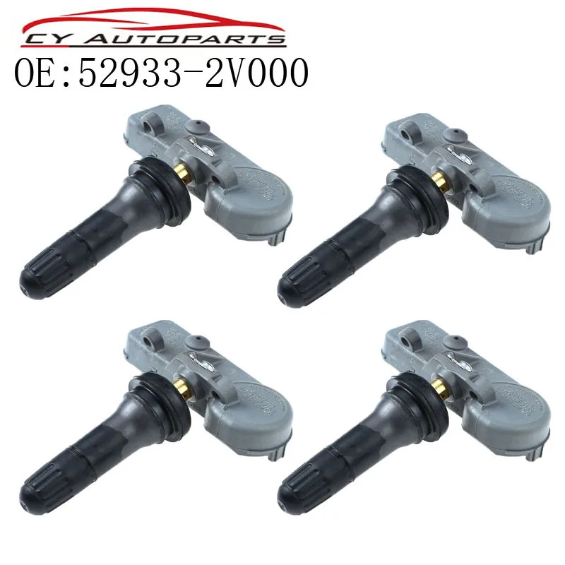 4 PCS TPMS Tire Pressure Sensor For 2012-2016 Hyundai Veloster Tire Pressure Monitoring 52933-2V000 529332V000