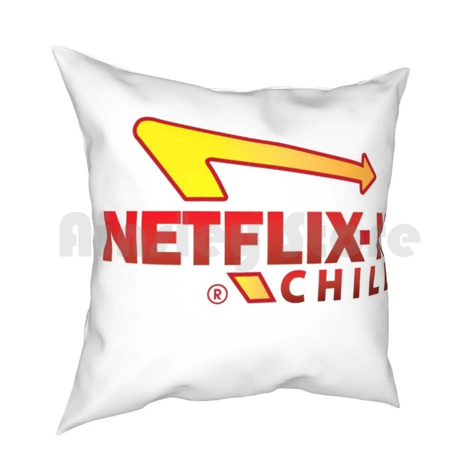 Netflix N' Chill Pillow Case Printed Home Soft DIY Pillow cover In N Out Netflix Movies Popular New Womens Mens Trendy