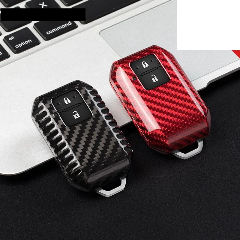 Real Carbon fiber Car Remote key Fob case key Cover for suzuki swift 2017 2019 2020 wagon R monopoly  keyless holder protection