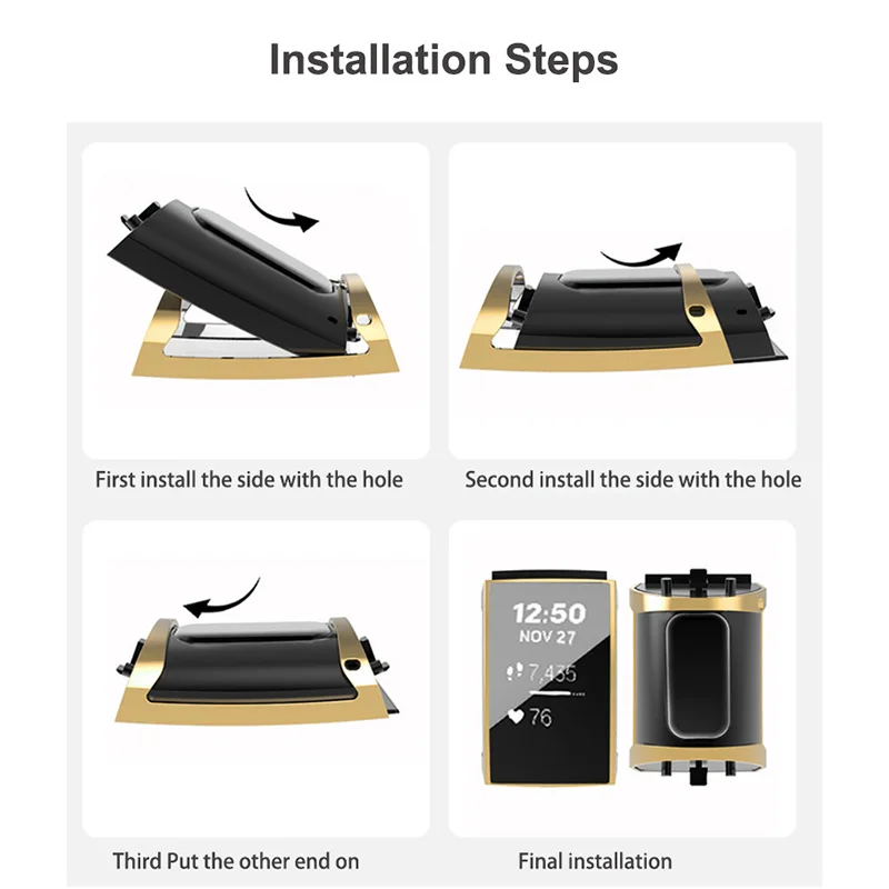 Cases for Fitbit Charge 2 Case protector for Fitbit Charge 3 Smart Accessories Bumper TPU Screen with Film Protective Shell Case