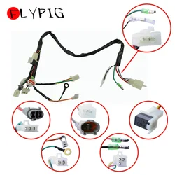 FLYPIG Electrical Main Wiring Harness Wire Loom Plus Connectors for Yamaha PW50 PY50  Peewee 50 2-stroke 50CC