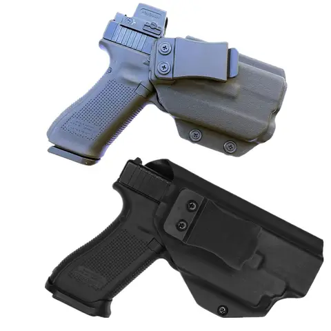 Concealment Internal Kydex Holster Glock 17 19 22 23 25 31 45 Gen 5 with Olight PL Mini 2 Valkyrie Concealed Carry Case Belt