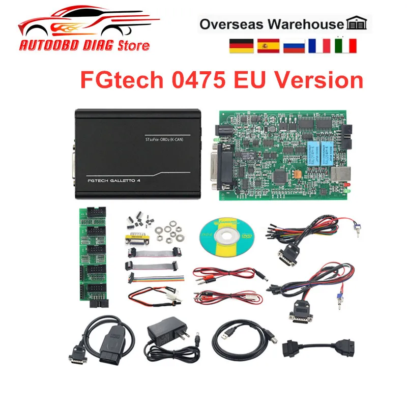 EU Version Fgtech V54 Galletto 4 Master Version Fgtech 0475 ECU Chip Tuning Tool Fg tech Support BDM OBD Function