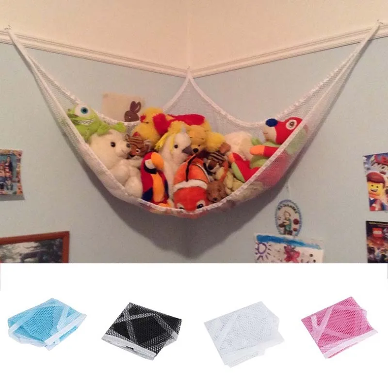 4 Colors 3 Sizes 1PC Cute Children Bedroom Toys Hammock Net Stuffed Animals Toys Hammock Net Organize Storage Mesh Holder