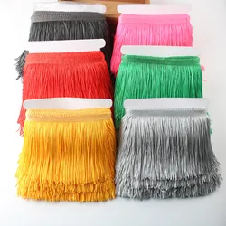 10 jardów 10 cm szerokości Fringe Trim Lace Tassel Polyester Lace Trim Ribbon Sew Latin Dress Stage Garment Curtain DIY Fringe Fabric