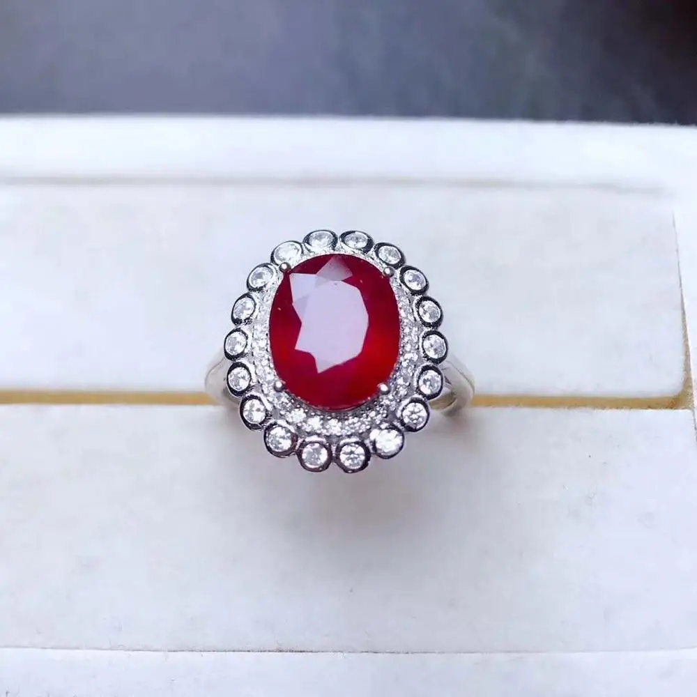 

Genuine Natural And Real Ruby Ring Jewelry 925 Silver Ruby Ring Natural Ruby Engagement Ring Sterling Silver Ruby Jewelry