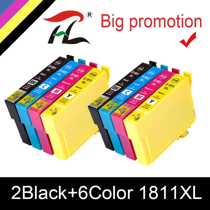 Compatible Ink Cartridges For EPSON 18XL T1811 T1814 For Epson XP-412 XP-215 XP-315 XP-415 XP-212 XP-33 XP-225 XP-322 Printer