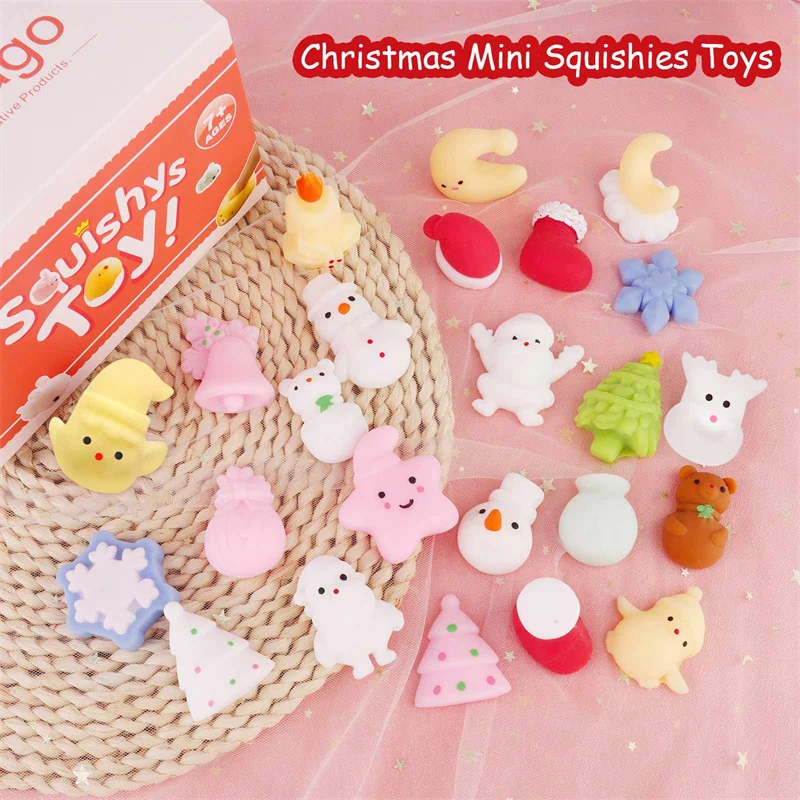 Kawaii Zappeln Spielzeug Packung Weichen Squishy Squeeze Spielzeug für Anti Stress Cartoon Tier für Kinder Erwachsene Lindert Angst Weihnachten Geschenk