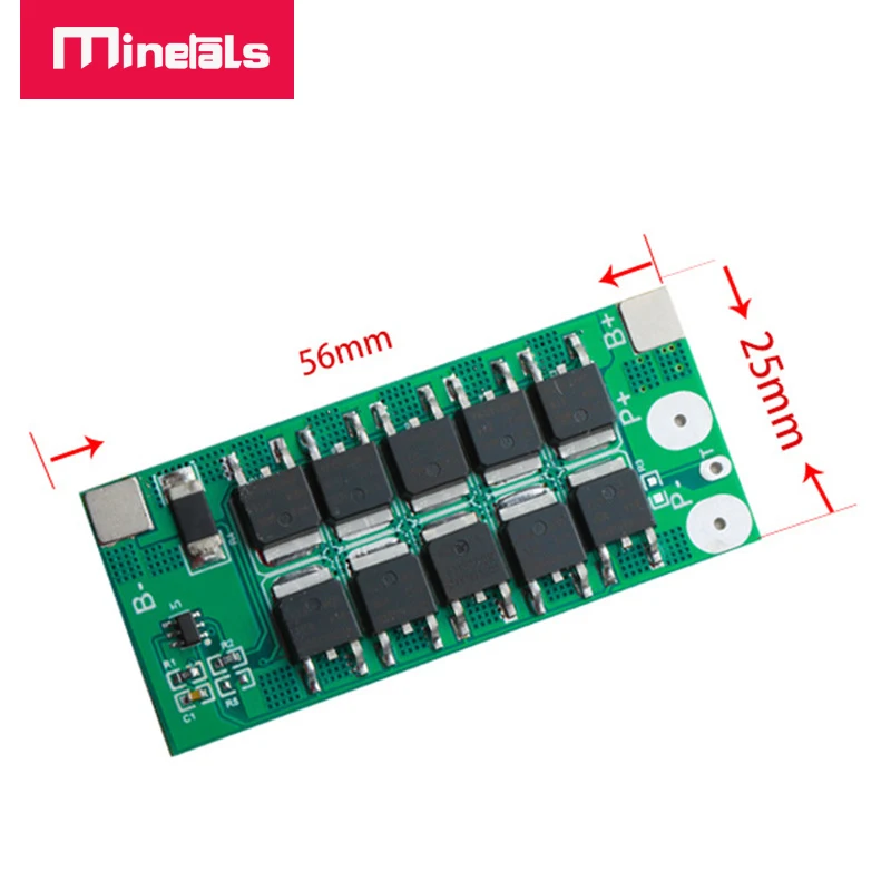 bms 1s 3.2v 3.7v Li ion lipo LFP4 20A 25A For solar street lamp Charge and discharge protection board for lithium batteries PCM