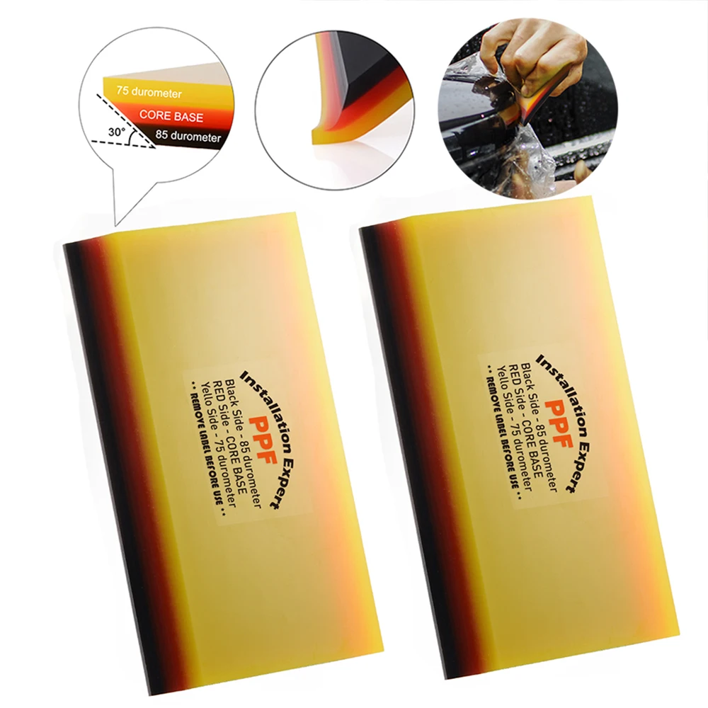 

Скребок FOSHIO 2/10 шт., виниловая пленка 2 в 1 из углеродного волокна для обертывания автомобиля, оконный скребок, инструмент для чистки тона, средство для удаления водных стикеров