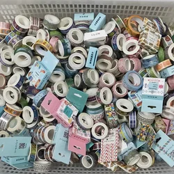 50 pcs/set Random Masking Washi Tape Decorative Adhesive paper Tape Diy Scrapbooking Label Cute Japanese Stationery Stickers