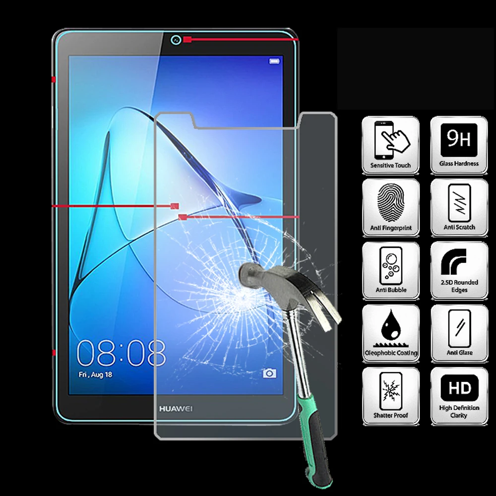 

Закаленное стекло для планшета Huawei MediaPad T3 7,0-9H, Взрывозащищенная пленка для экрана