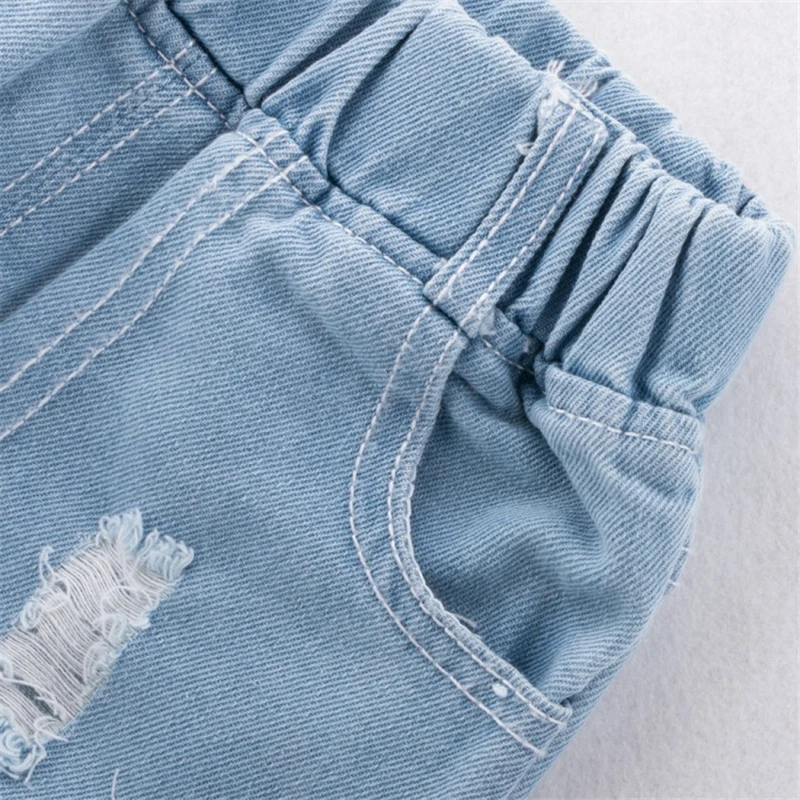 COOTELILI Kids Boys Jeans Children Boys Clothes Denim Toddler Jeans Distrressed Toddler Baby Girl Clothes Spring Clothing