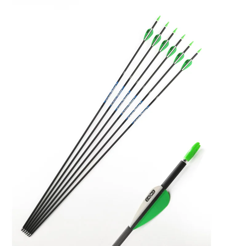 Pure Arrow Archery Spine 500 600 700 800 900 1000 30Inch ID4.2mm Shaft Recurve Bow Longbow Shooting Hunting