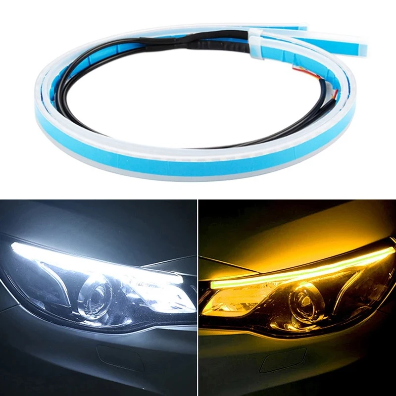 LED DRL Car Daytime Running Light Flexible Strip For Lada granta vesta kalina priora niva xray largus Opel Astra H G J zafira