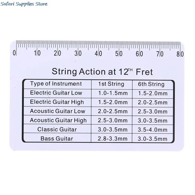 Guitar Accessories Gauge Ruler Electric Guitar Tool For String Instruments