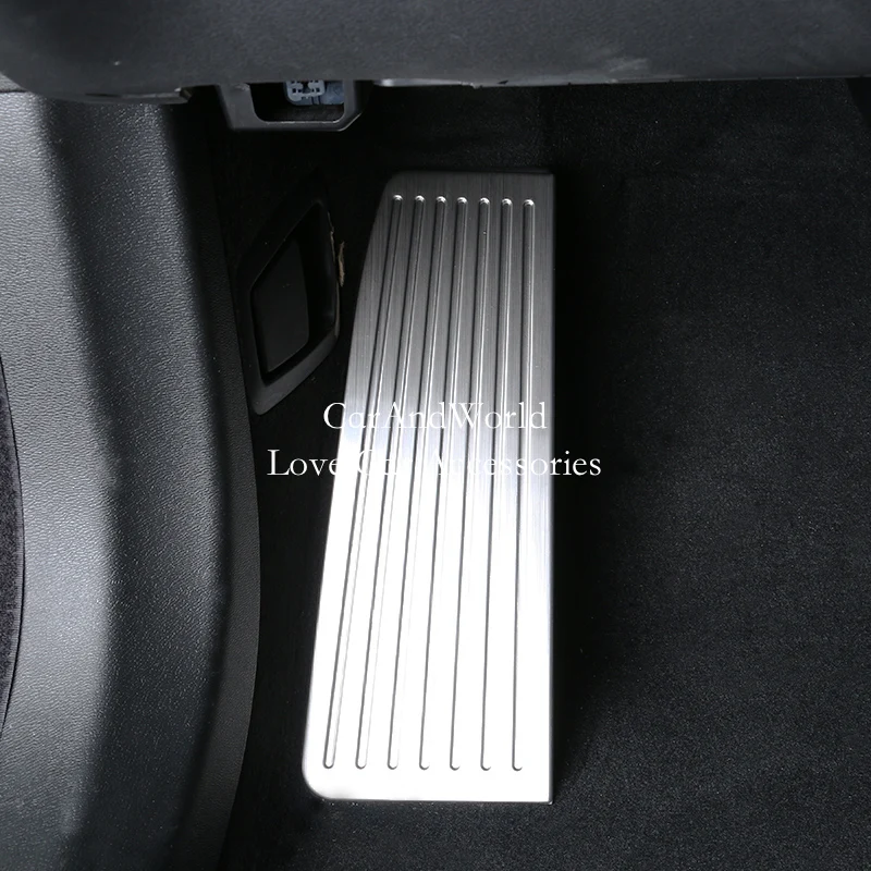 Stainless Steel Accessories For Volvo XC60 2018-2025 Car Interior Left Foot Rest Pedal Cover Frame Panel Trims Auto Moldings