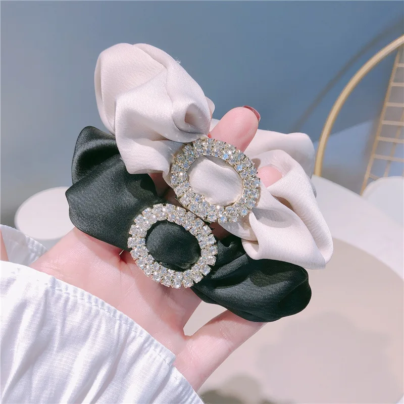 

Fashion Girls hair accessories Sweet Leopard Print flower pearl headband rubber band elastic hair bands simple Black headband