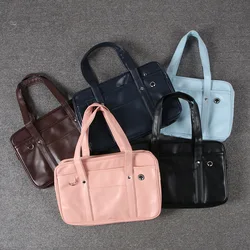 Student PU Schoolbag Cosplay Handbag Middle High School JK Uniform Handbag Totes Shoulder Bag Portable School Book Bag For Girls
