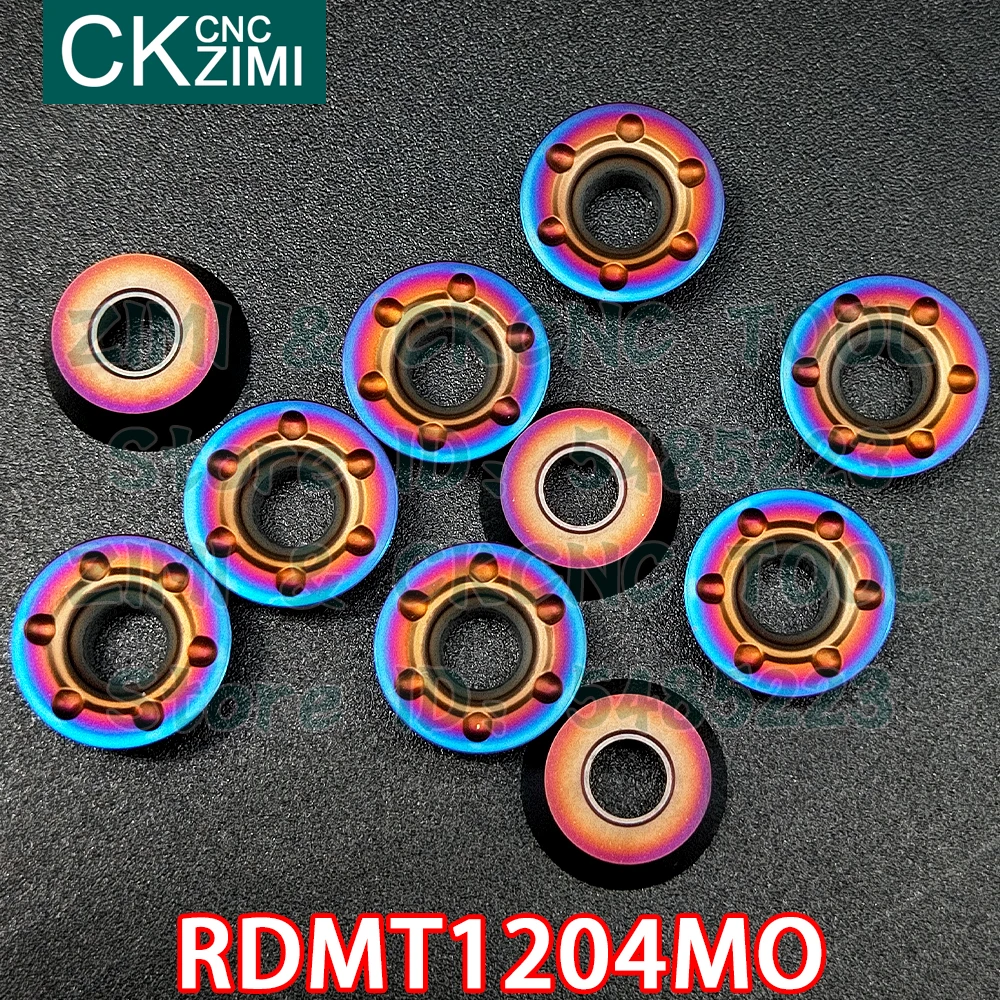 10P RDMT1204MO ZM1135 RDMT 1204MO Carbide inserts R6 milling inserts circular indexable profile milling tool for stainless steel