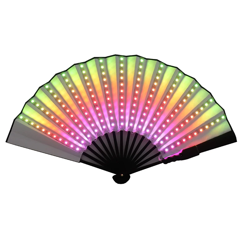 New Full Color LED Fan Stage Performance Dancing Lights Fans Over 350 Modes Microlights Infinite Colors Rave Party Gifts