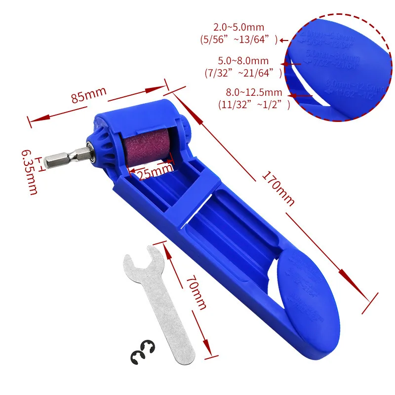 Sharapontador de rill orortable ororindo rinrinding heel calcanhar ririll it ele harharpener ititanium ririll 2-12.5mm orortable ririll ool ele owowered ool ool