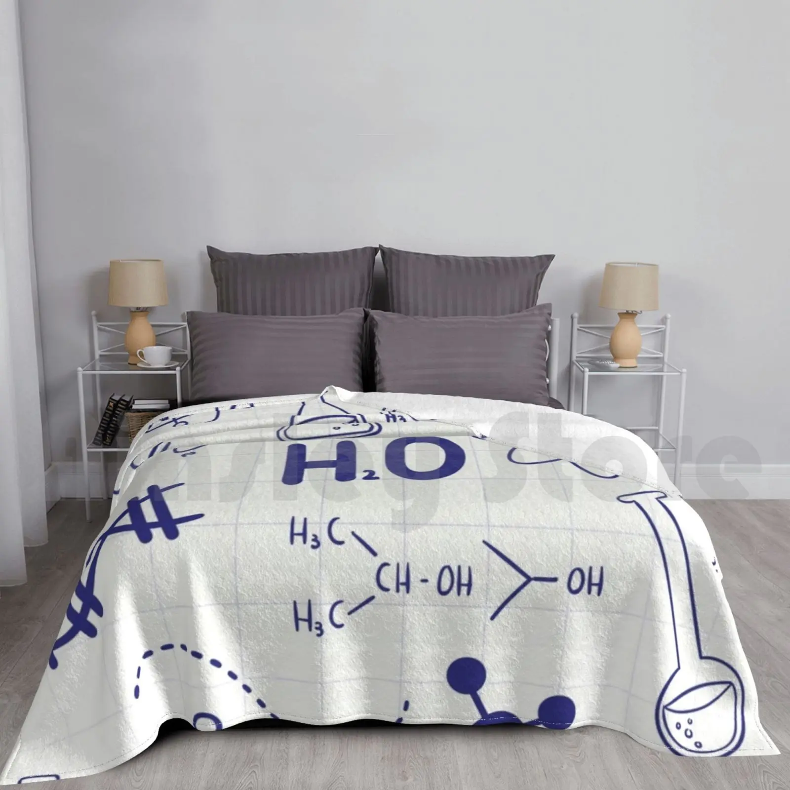 

Научный Чит-лист, одеяло, модные рандомные формулы для школы, химической биологии, колледжа