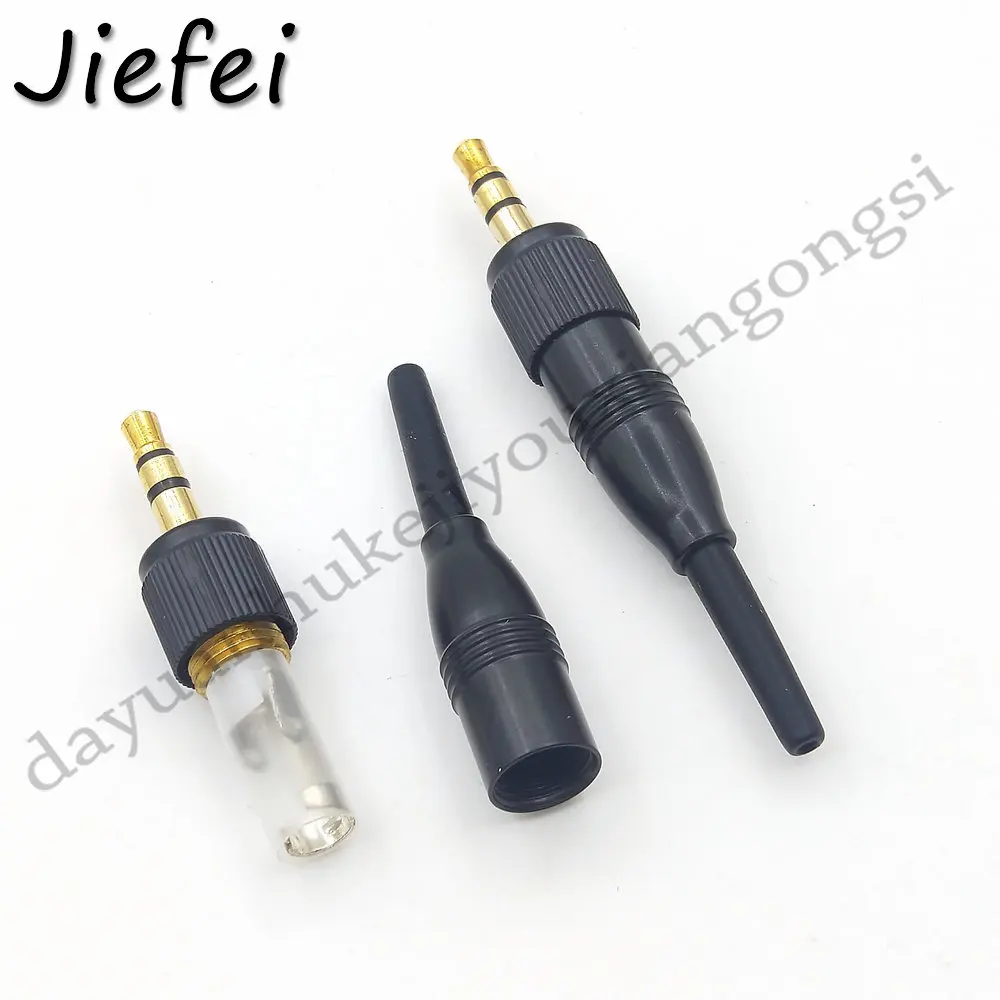 Imagem -05 - Pulinha Preta com Parafuso Estéreo de 3.5 mm Conector de Bloqueio de Áudio para Sennheiser Sonyd11 v1 P03 Adaptador de Tomada Sobressalente para Microfone