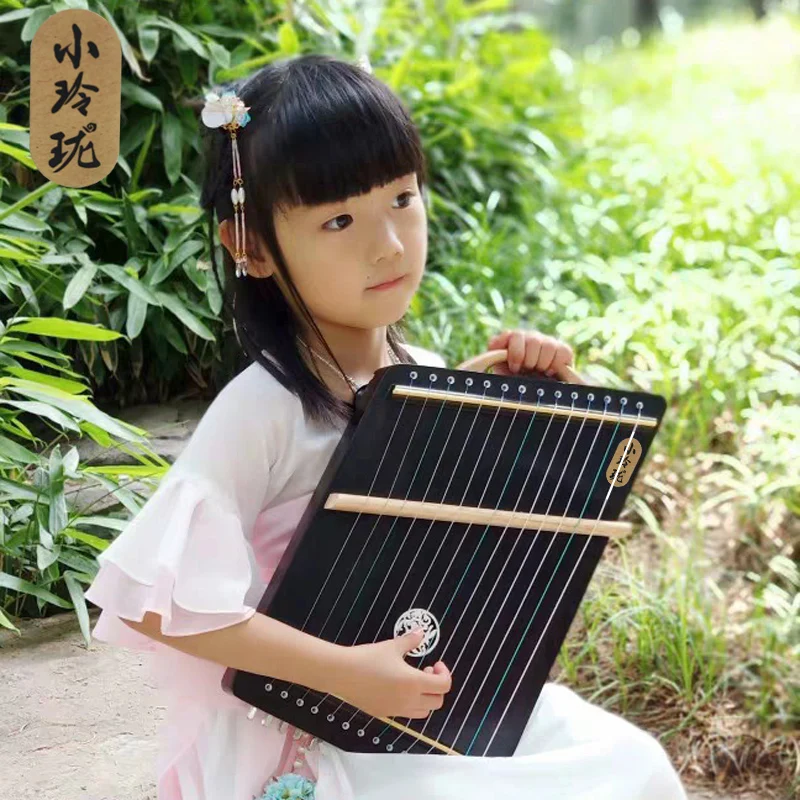 JLM Guzheng Finger Training 21 /14 Strings Professional Hand Fingering Training Device Portable Mini Guzheng