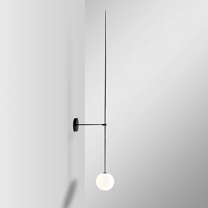 

Nordic modern LED Wall Lamp Glass Ball Bathroom Mirror Besde American Retro Wall Light Sconce