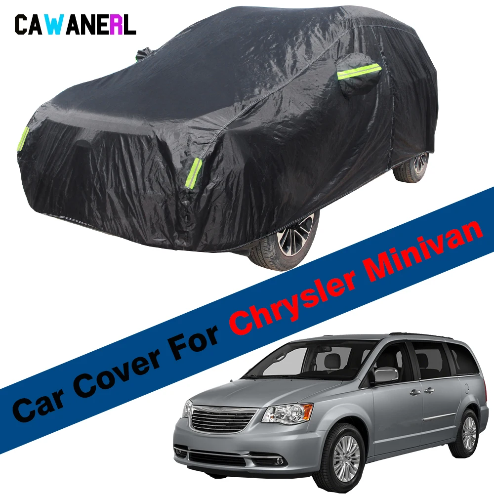 Outdoor Car Cover For Chrysler Minivan Waterproof Sun Shade Anti-UV Rain Snow Dust Ice Resistant MPV Cover