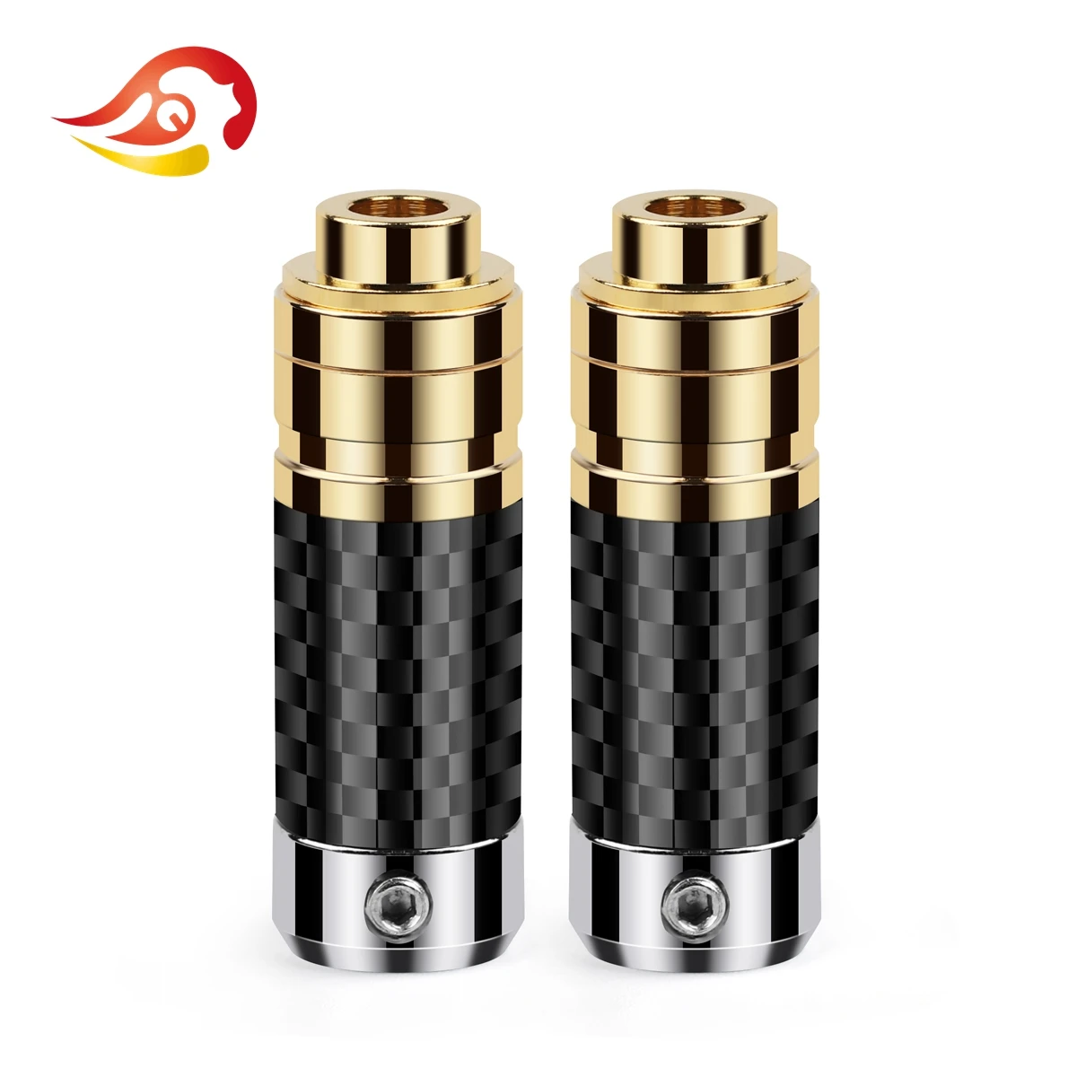 QYFANG Hybrid Series 2.5/3.5/4.4mm 4 Pole Earphone Female Plug 4-Layer Gold-Plated Balance Audio Jack Wire Connector Adapter