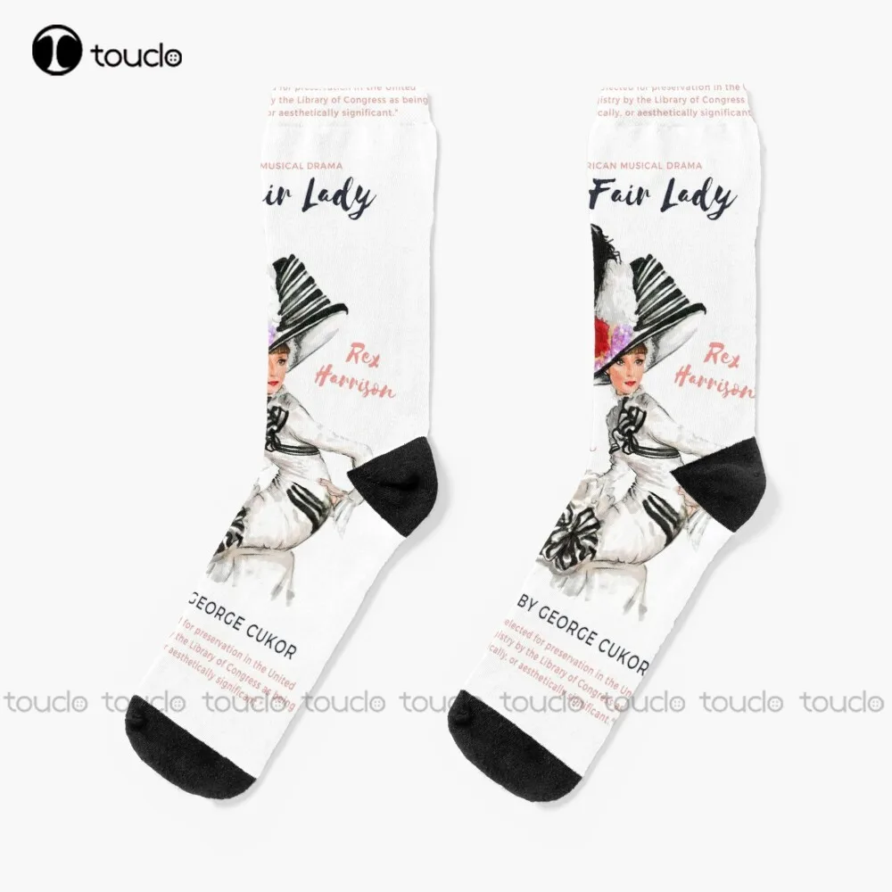 

Eliza Doolittle My Fair Lady Movie Socks Colorful Socks Thanksgiving Christmas New Year Gift Unisex Adult Teen Youth Socks Sock