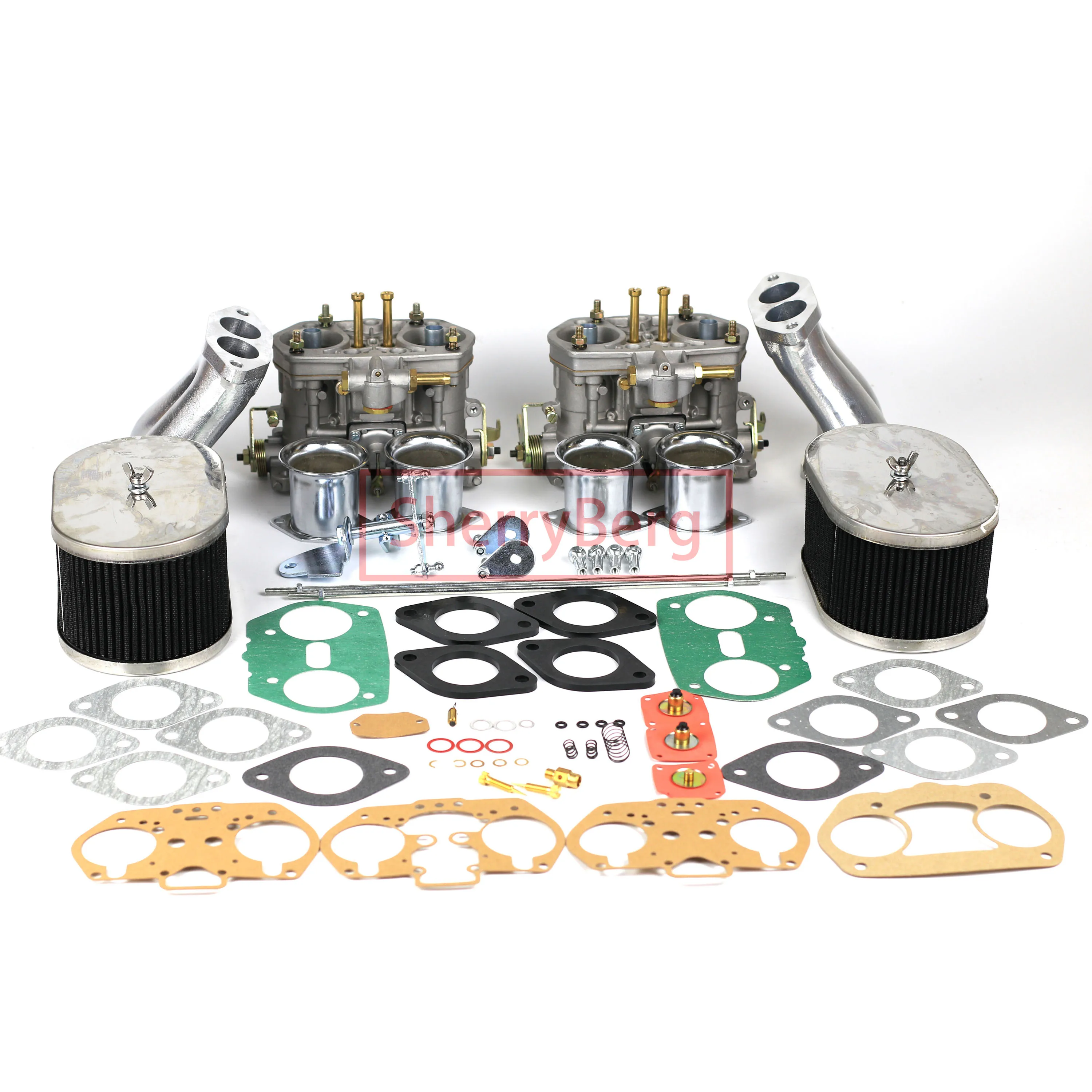 SherryBerg Carburetor Conversion Kit Double Gasification System 40 IDF Carburettor for VW Bug Bus Karmann Ghia Rep. Weber 40IDF