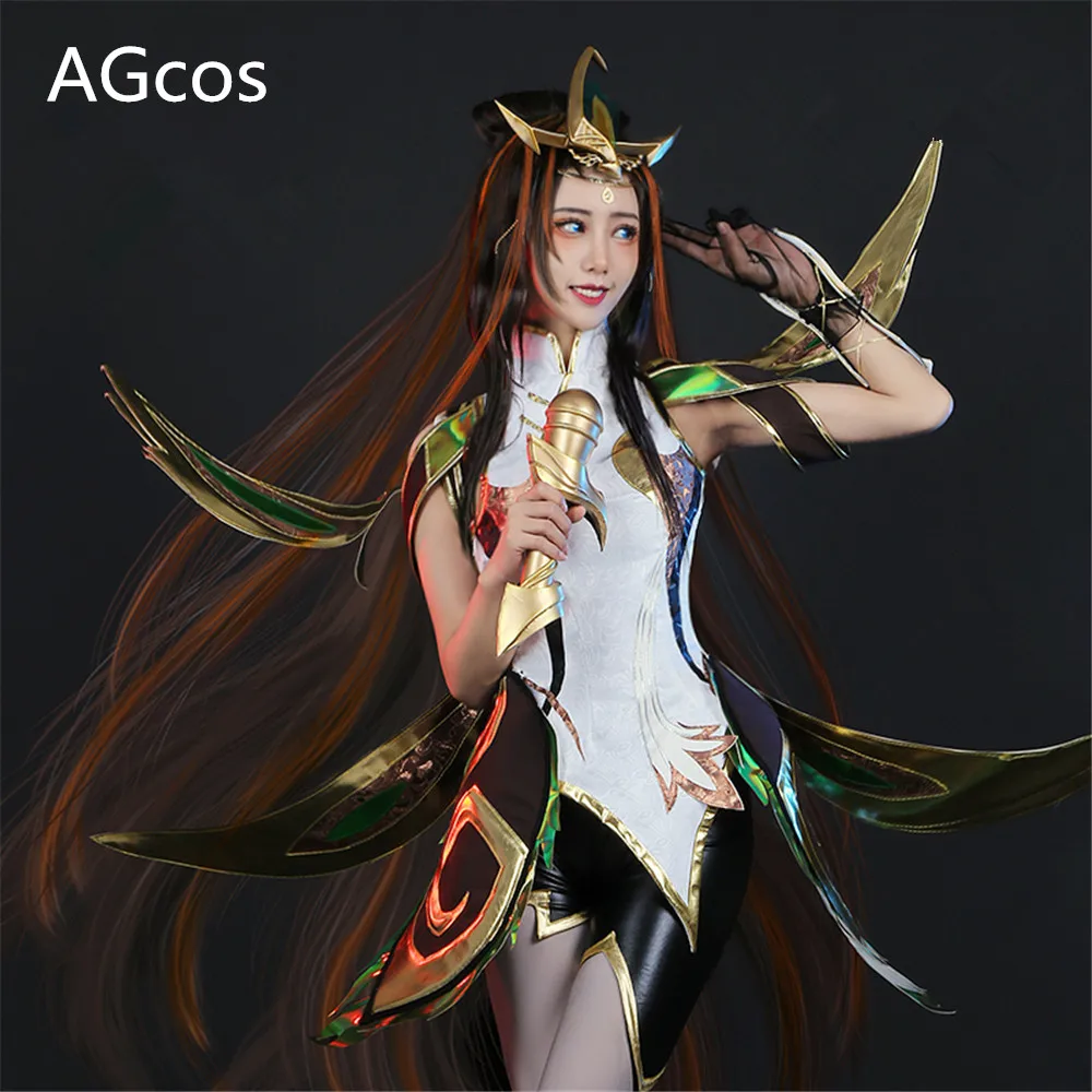 

AGCOS LOL Seraphine New Skin Cosplay Costume Game Full Sets Cosplay Prop Costumes