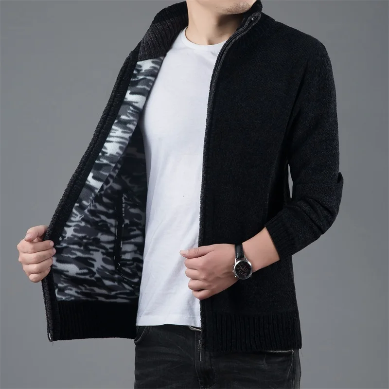 Liseaven Sweater Thick Warm For Mens Cardigan Slim Fit Jumpers Knitwear Warm Autumn Korean Style Casual Clothing Men Cardigans