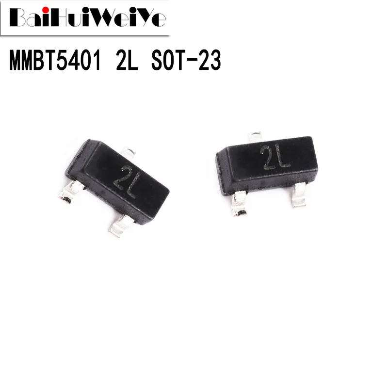 100PCS/LOT 2N5401 5401 2L SOT23 MMBT5401 SOT-23 SOT SMD Transistor New Original Good Quality Chipset