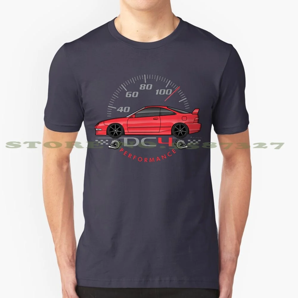 Red Dc4 100% Cotton T-Shirt 1993 1994 1995 1996 1997 1998 1999 2000 2001 Integra Rs Ls Se Gsr Spec Dc2 Dc4 Db8 Coupe Type Rx