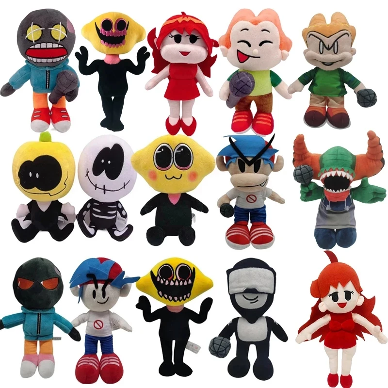 

2021 Hot Game Friday Night Funkin Plush Toys Garcello Whitty Spooky Spooky Month Skid and Pump Soft Stuffed Dolls Children Gift