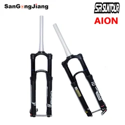 SR SUNTOUR AION Bicycle Fork Mountain Bicycle Cone tube 27.5 inch Thru Front Fork Travel 130mm MTB Damping suspension air Fork