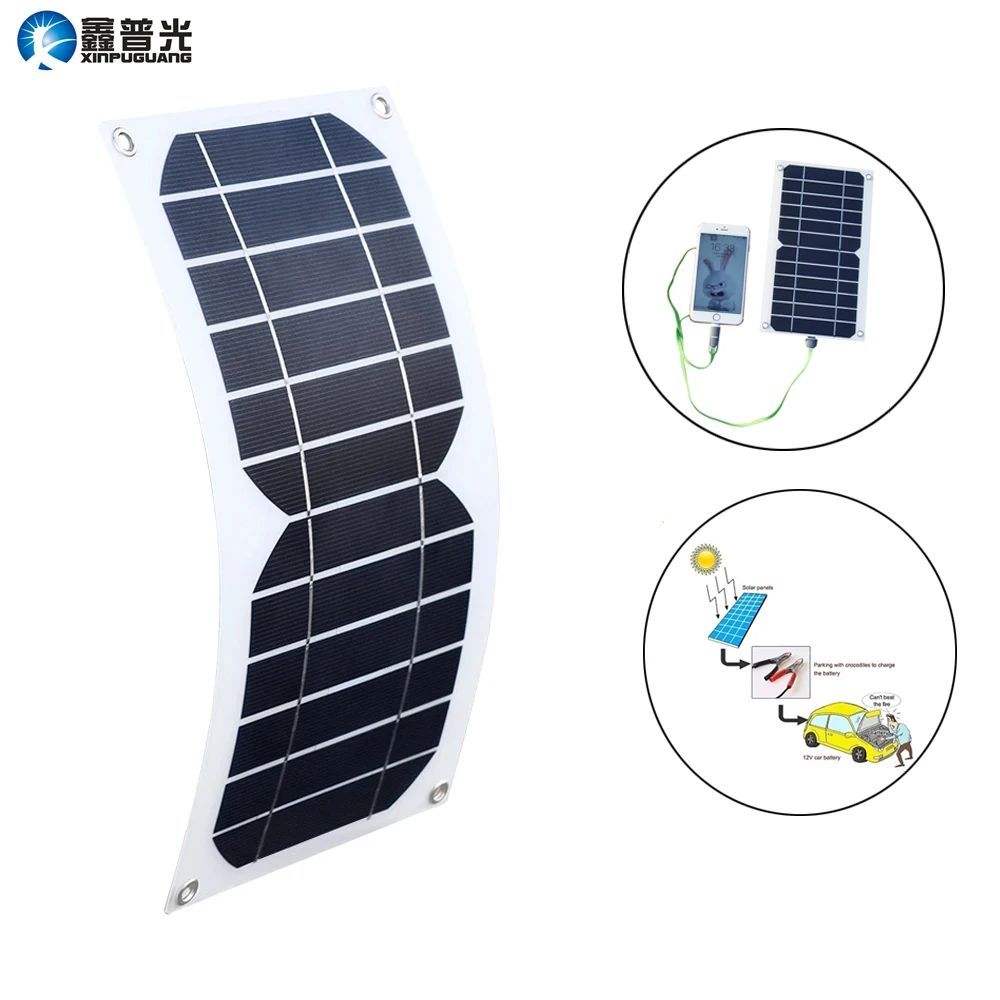 mini solar panel 5w 6v 12v solar cell 5v USB phone charger for power bank mobile phone battery light hiking camping waterproof