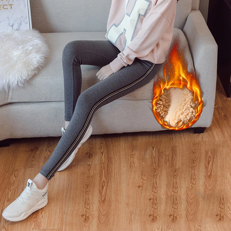 

Winter Clothes for Pregnant Women Maternal Pants Thickening Velvet Trousers Leggings Warm