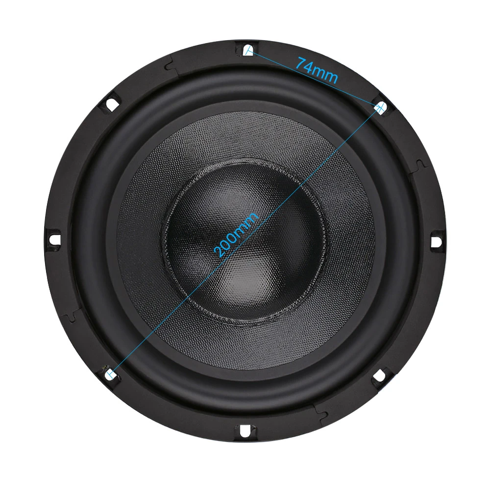 AIYIMA 1Pcs 8 Inch 150W Subwoofer Speaker 4 8 Ohm Hifi Speaker Audio Sound Loudspeaker DIY Car Modification Home Audio Upgrade